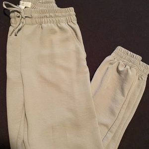 H&M sage green joggers, size 4